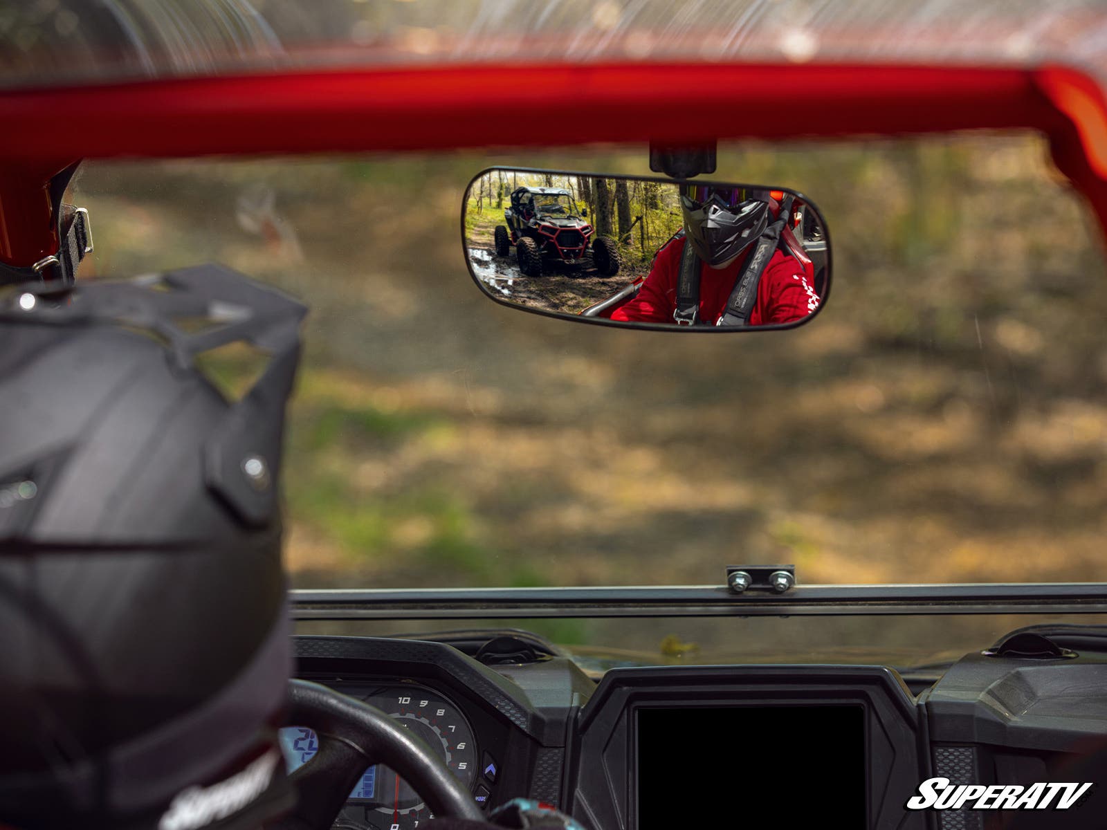 Photo of SuperATV Polaris RZR Rear View Mirror by SuperATV - Premium Mirrors for UTVs / Side by Sides