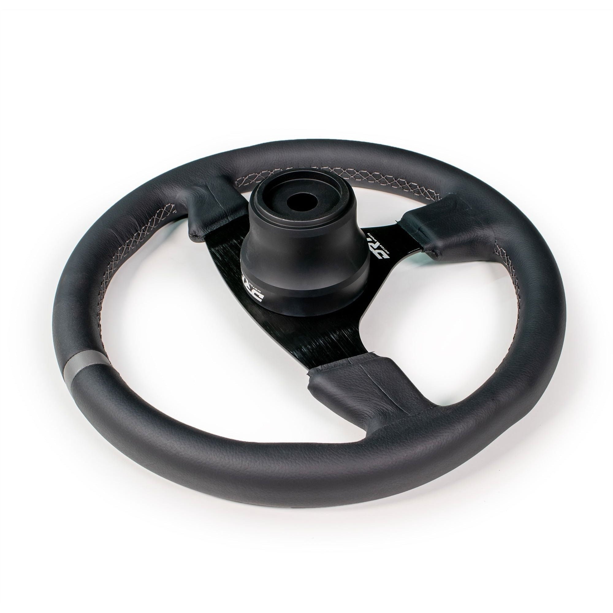 Photo of UTV Round Leather Steering Wheel by DRT Motorsports - Premium Steering Wheels for UTVs / Side by Sides