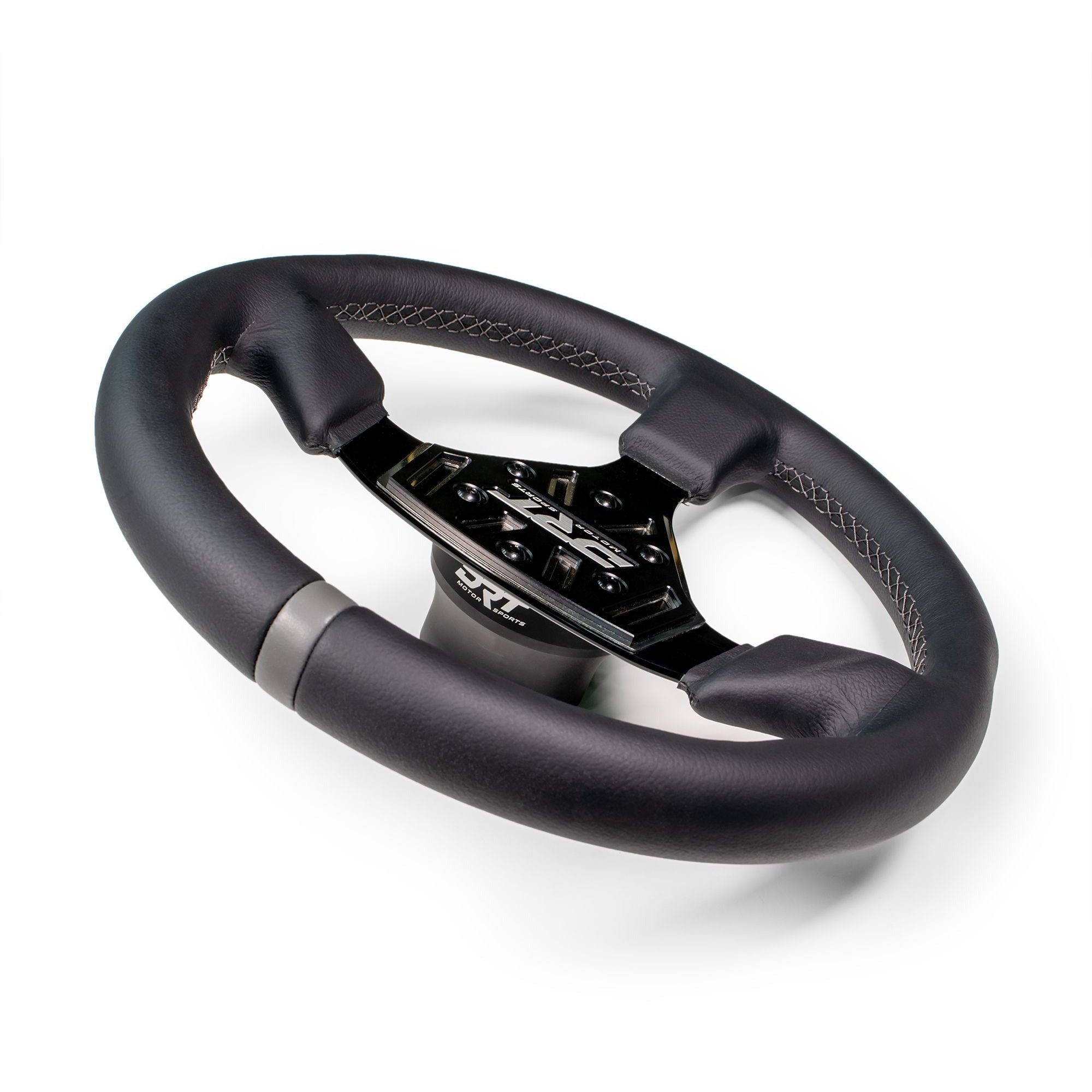 Photo of UTV Round Leather Steering Wheel by DRT Motorsports - Premium Steering Wheels for UTVs / Side by Sides