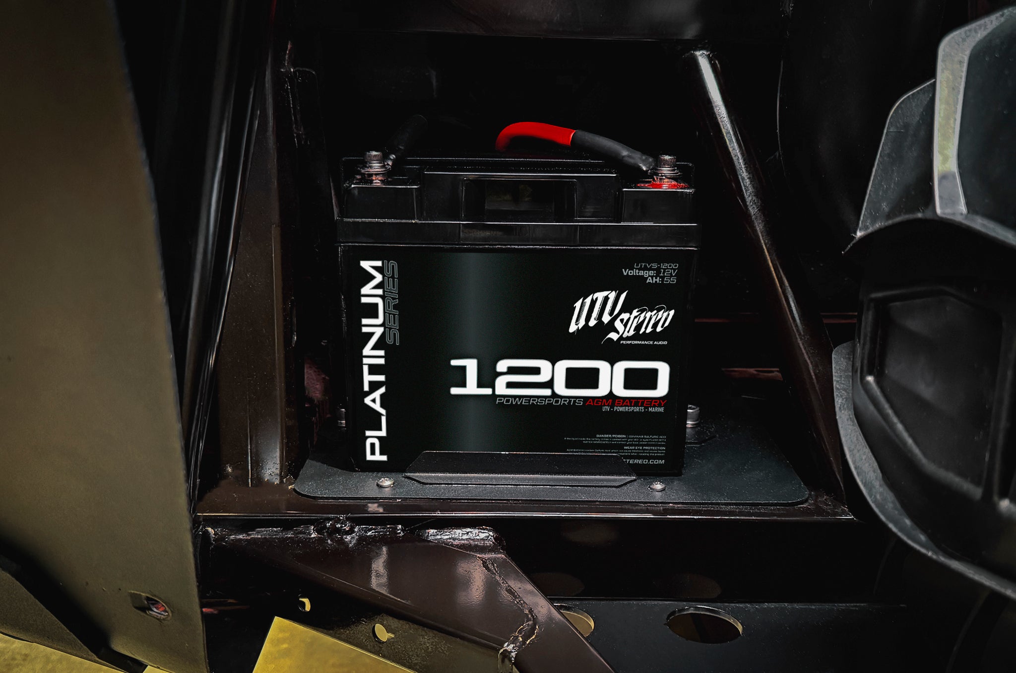 Photo of Can-Am® Defender 2nd Battery Kit | UTVS-DEF-2BATT-KIT by UTV Stereo - Premium Defender 2nd Battery Kit for UTVs / Side by Sides