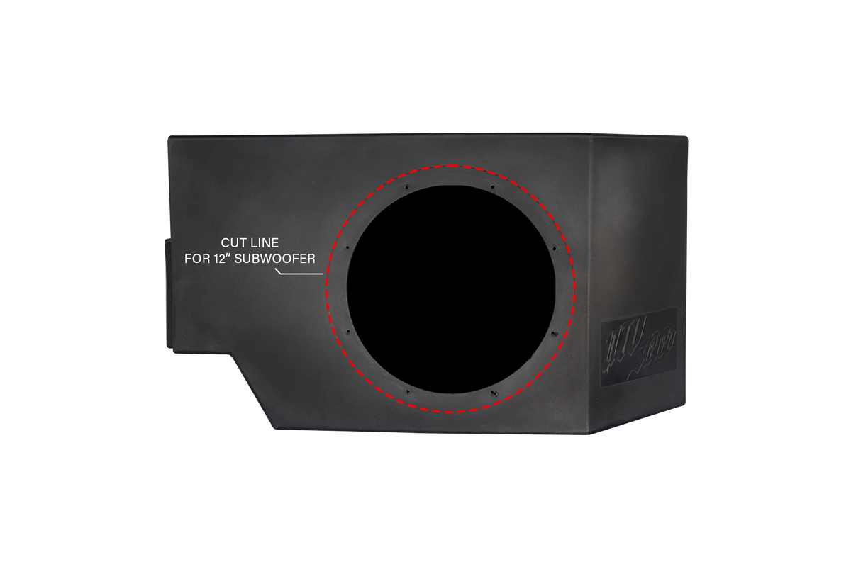 Can-Am® Defender HD10 Vented 10" Driver Subwoofer Enclosure Unloaded | UTVS-DEF-VENC-DRIVER