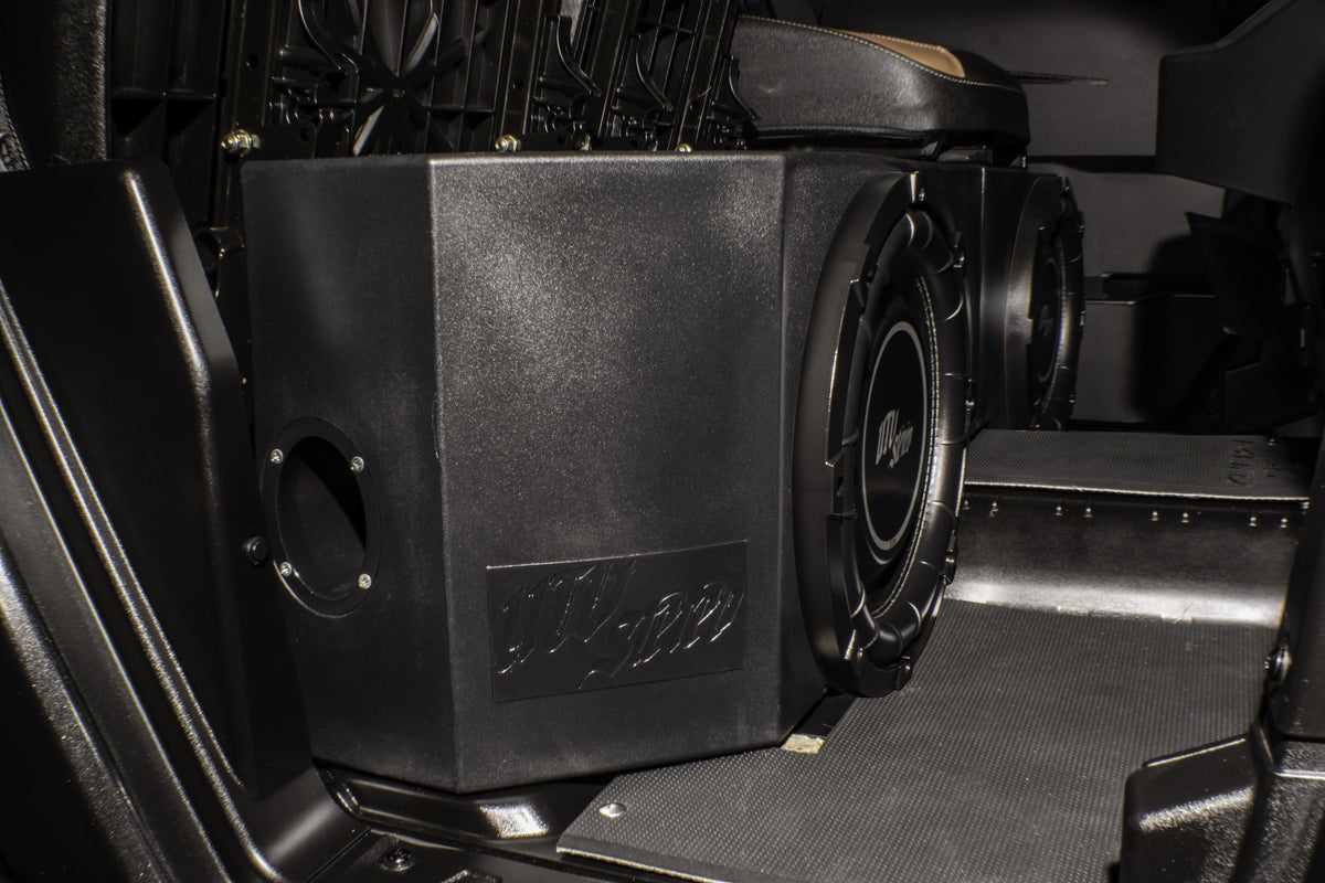 Can-Am® Defender HD10 Vented 10" Passenger Subwoofer Enclosure Unloaded | UTVS-DEF-VENC-PASS