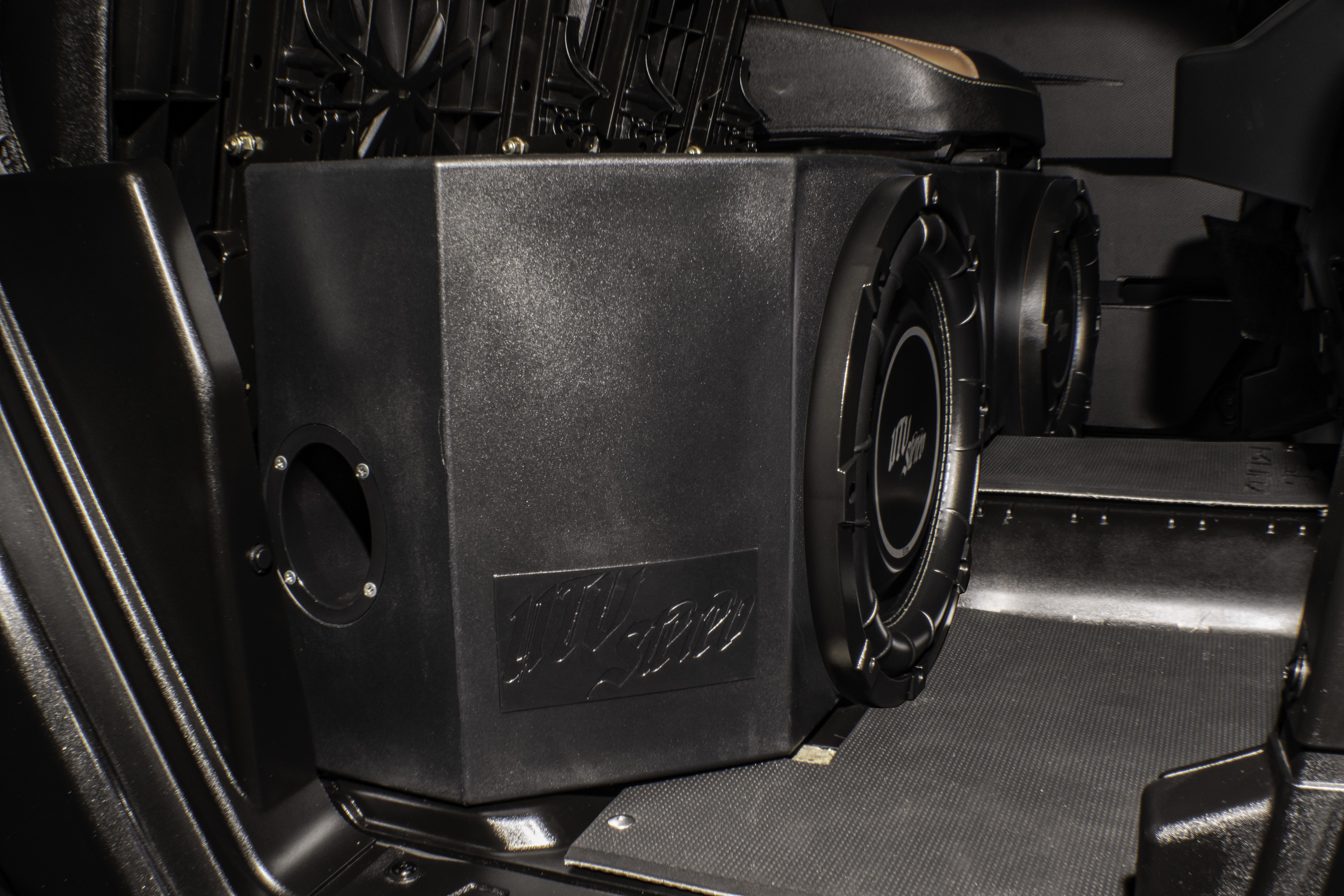 Photo of Can-Am® Defender Vented 10" Passenger Subwoofer Enclosure Unloaded | UTVS-DEF-VENC-PASS by UTV Stereo - Premium Can-Am Defender Subwoofer Enclosure for UTVs / Side by Sides