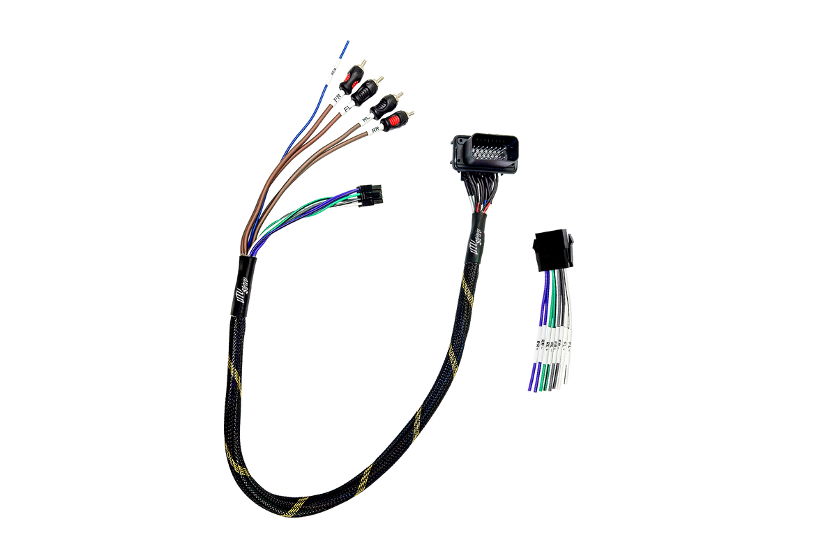 '20-'26 RZR® Pro Series Ride Command Front & Rear RCA Output + Speaker Wire & Remote | UTVS-PRO-RC-RCA-OUT