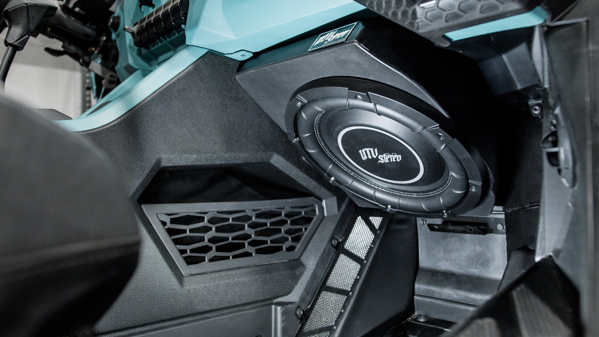 Photo of RZR® Pro Series 12" Vented Dash Subwoofer Enclosure (2025 Models Only) | UTVS-PRO2-VENC-DASH-12 by UTV Stereo - Premium 2023 Polaris RZR Subwoofer Enclosure for UTVs / Side by Sides