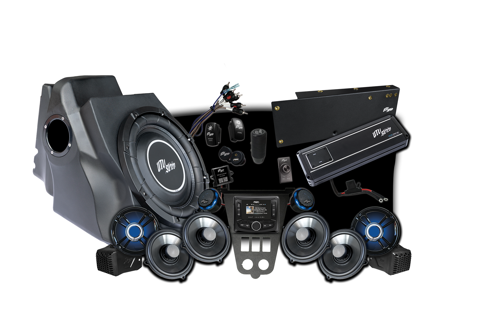 Photo of 2025+ RZR® Pro Series Signature Stage 6 Stereo Kit | UTVS-PRO2-S6-S by UTV Stereo - Premium Polaris Pro Series RZR Stage Kit for UTVs / Side by Sides