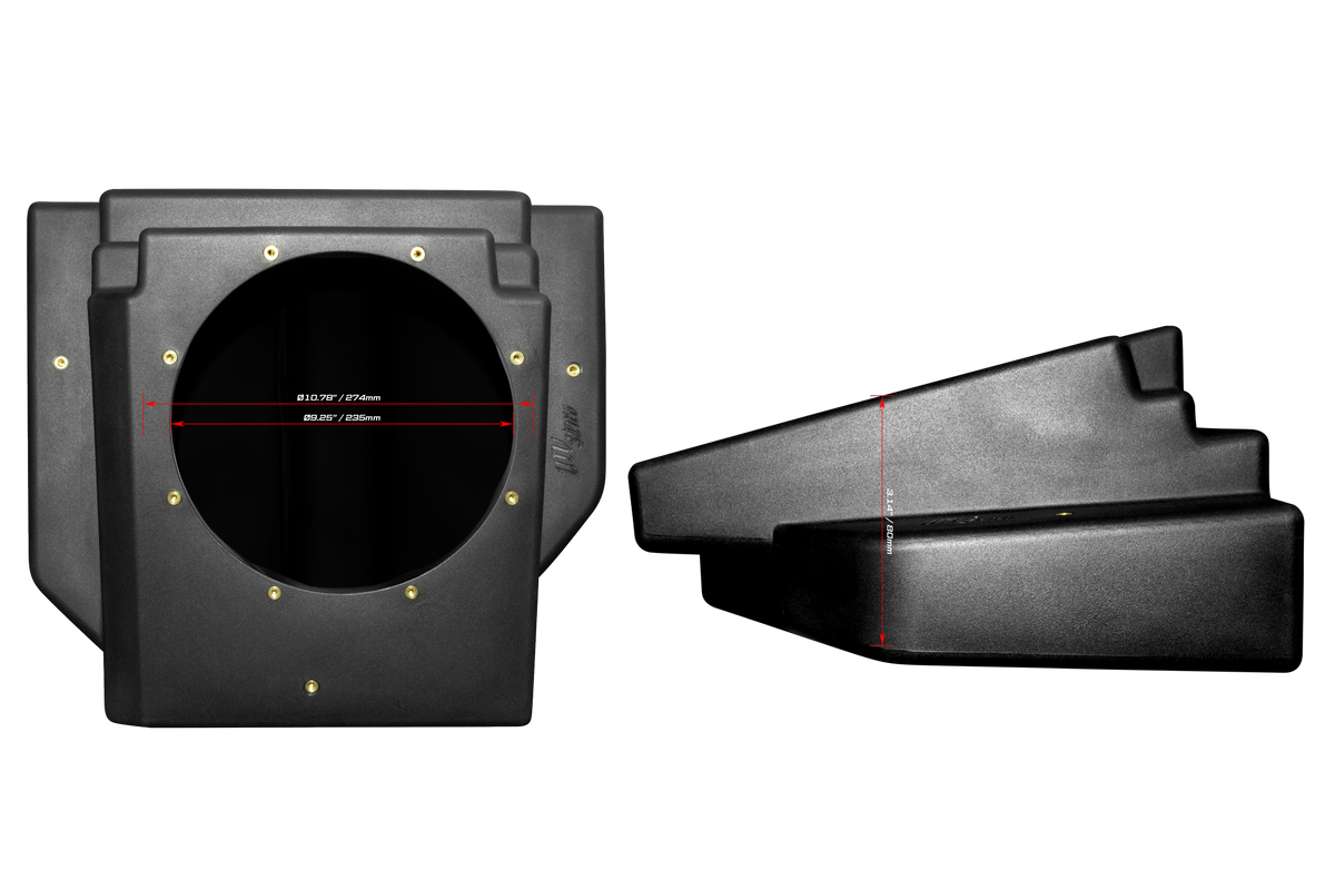 Maverick R Max rear passenger 10-inch subwoofer enclosure – view 10