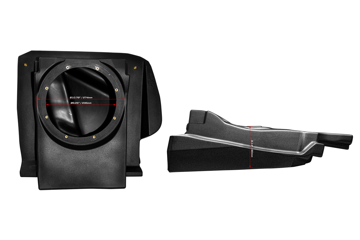 Maverick R Max front passenger 10-inch subwoofer enclosure – view 9