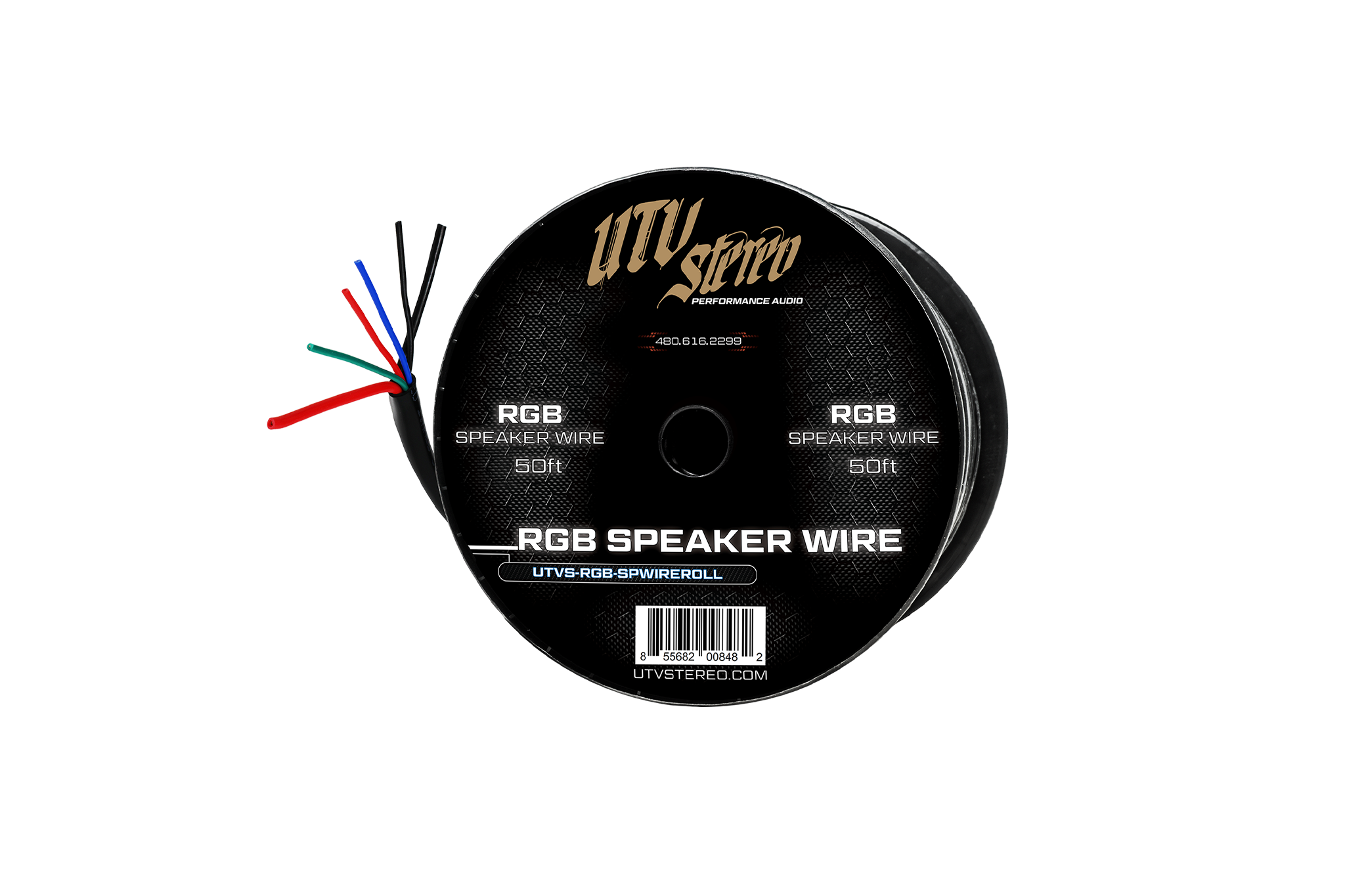Photo of 6 Conductor RGB Speaker Wire - 50' | UTVS-RGB-SPWIRE-50 by UTV Stereo - Premium Wire Harness for UTVs / Side by Sides