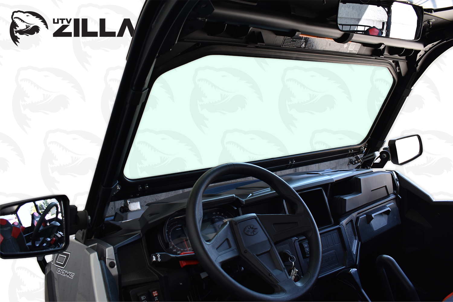 Photo of Polaris General Vented Glass Windshield by UTVZILLA - Premium for UTVs / Side by Sides