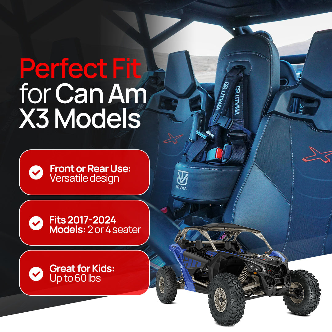 Photo of Maverick X3 Max Bump Seat (2017-2025) by UTV Mountain Accessories - Premium Bump Seats for UTVs / Side by Sides