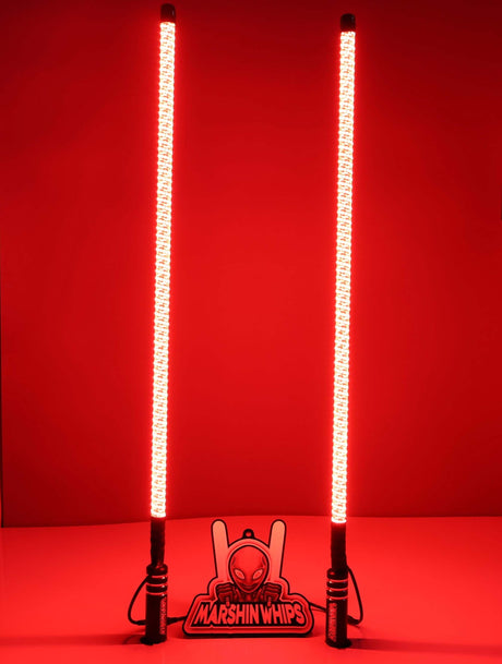 Photo of V2 Black Out - Set of Whips by Marshin Whips - Premium for UTVs / Side by Sides
