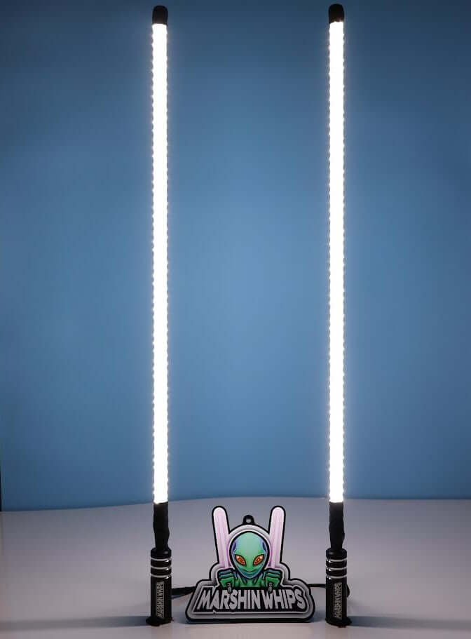 Photo of V2 Black Out - Set of Whips by Marshin Whips - Premium for UTVs / Side by Sides