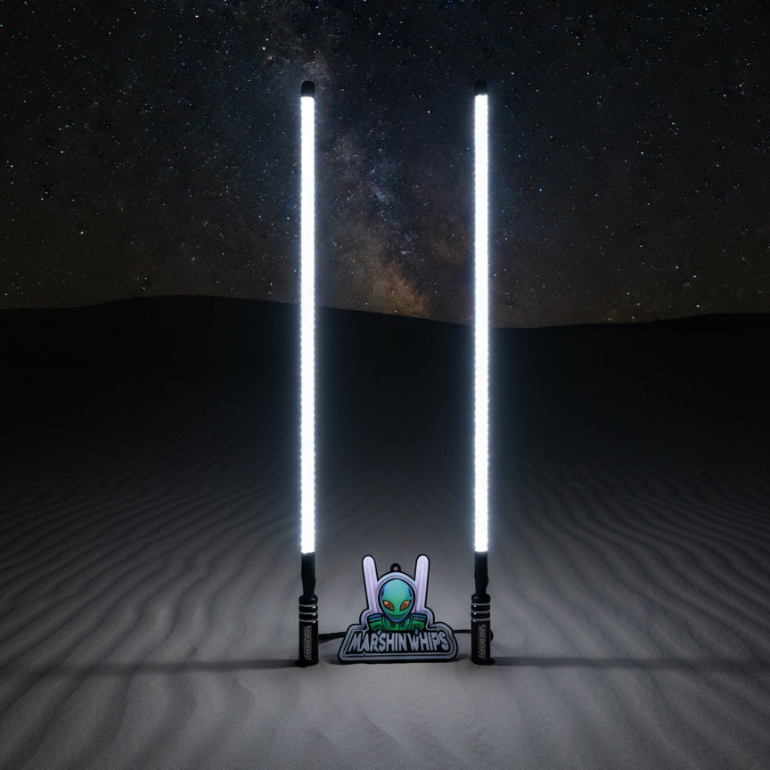 Photo of V2 Black Out LED Whip Set: The Ultimate Stealth by Marshin Whips - Premium for UTVs / Side by Sides