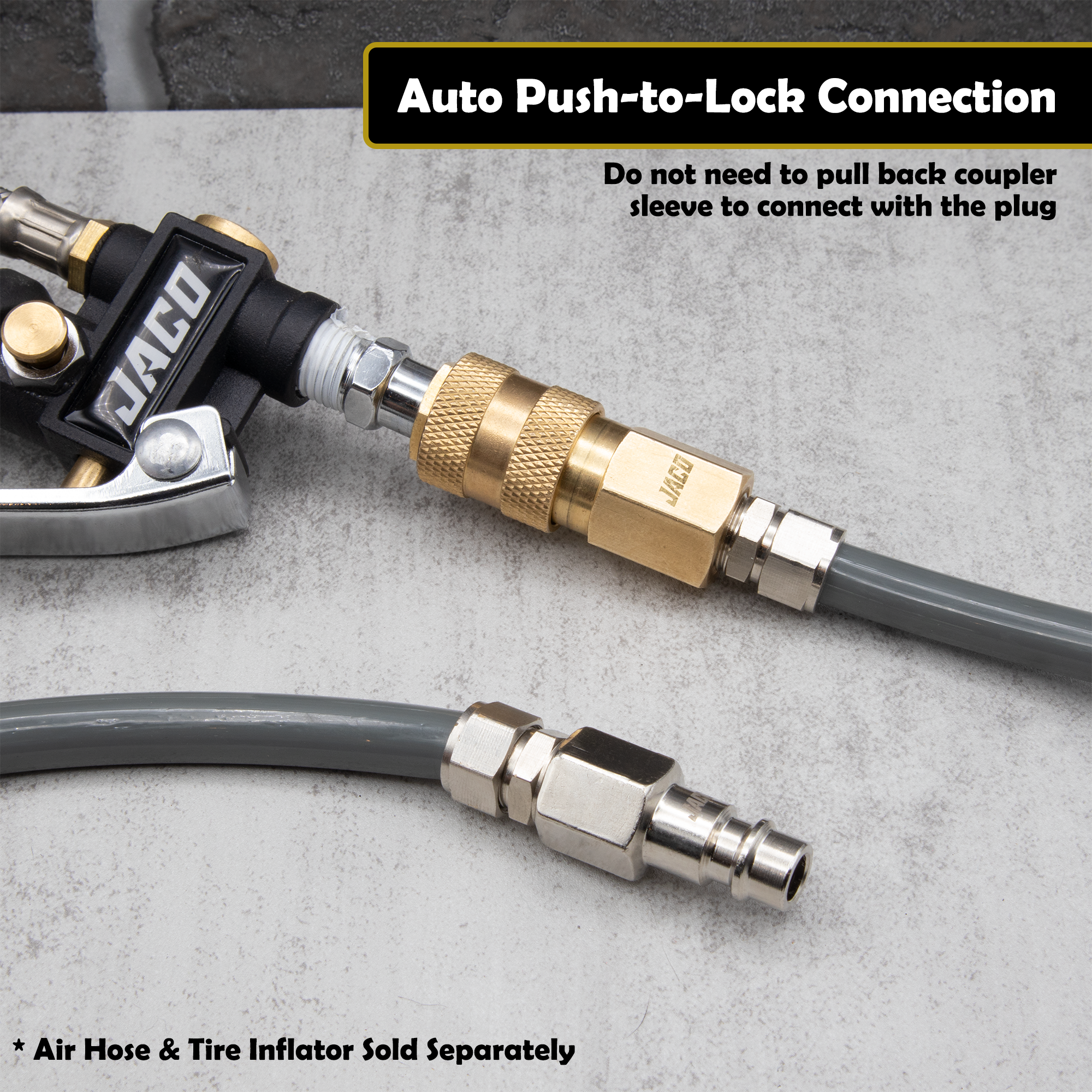 Photo of Hi-Flo Quick Connect Air Fittings | Plug & Coupler Kit - 1/4" NPT (Set of 12) by JACO - Premium Tire Accessories for UTVs / Side by Sides