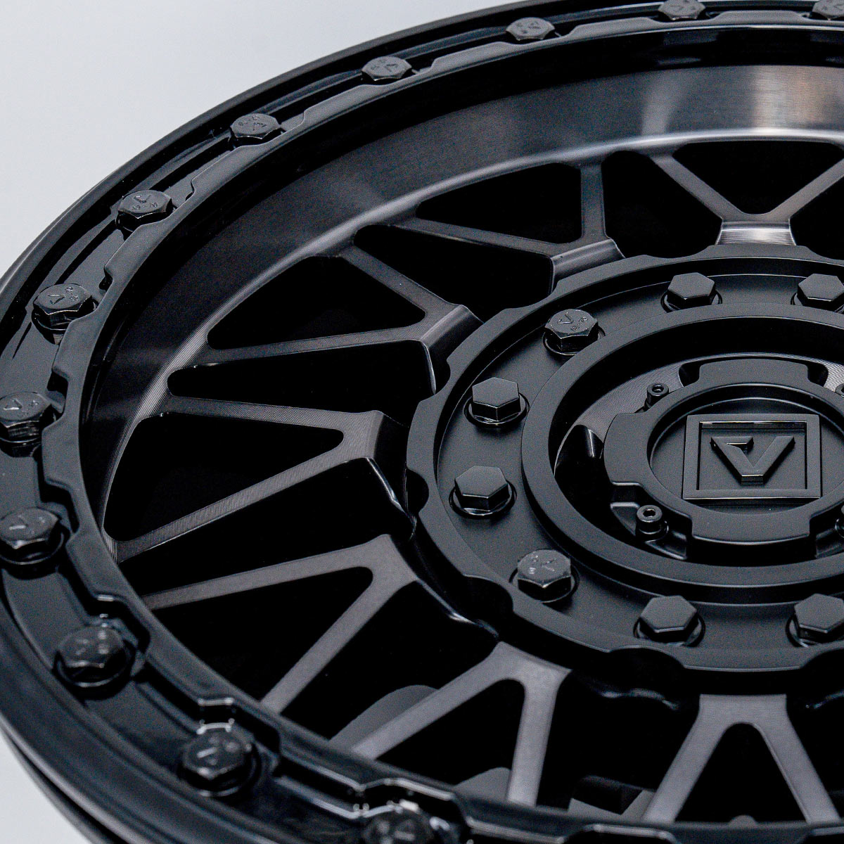 Photo of V08 Beadlock UTV Wheel Dark Tint by Valor Offroad - Premium UTV Wheel for UTVs / Side by Sides