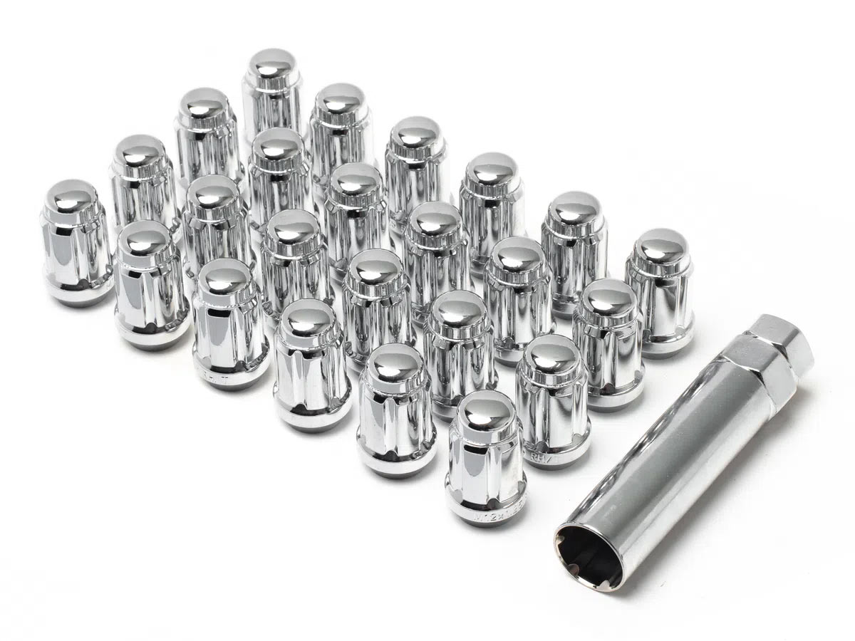 Photo of 12x1.5 UTV Wheels Lug Kit Chrome (6-Lug) by Valor Offroad - Premium Lug Nuts & Studs for UTVs / Side by Sides
