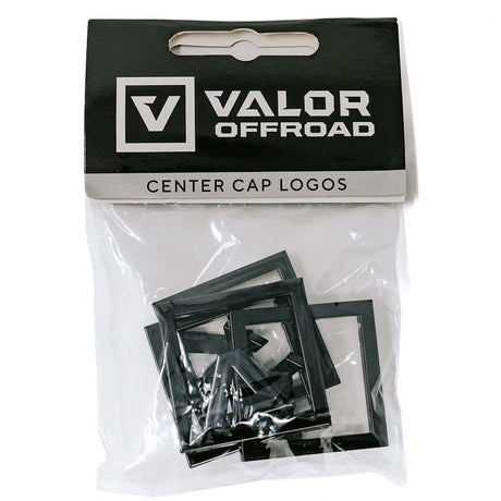 Photo of Center Cap Logo Kit Black by Valor Offroad - Premium Logo Kit for UTVs / Side by Sides