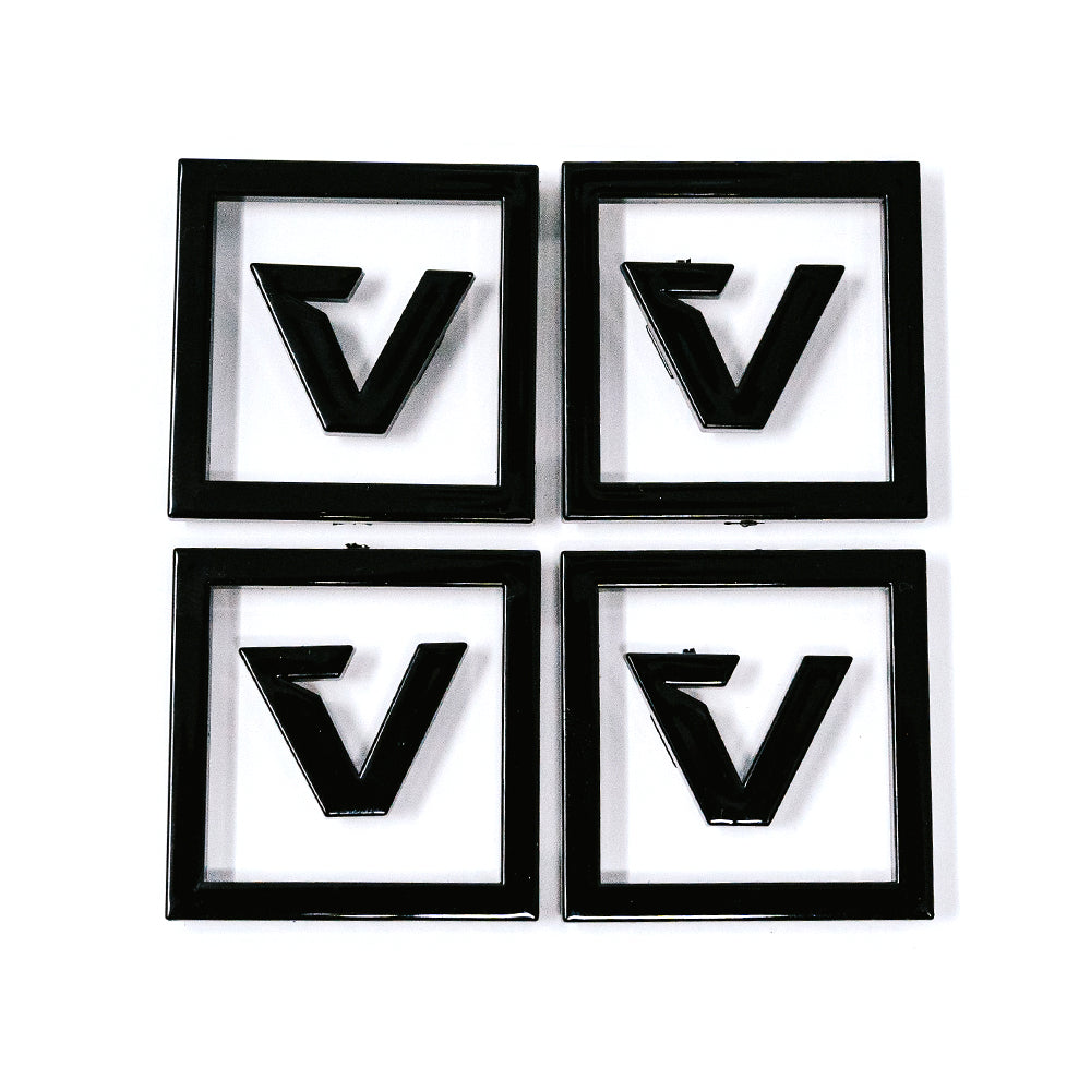 Photo of Center Cap Logo Kit Black by Valor Offroad - Premium Logo Kit for UTVs / Side by Sides