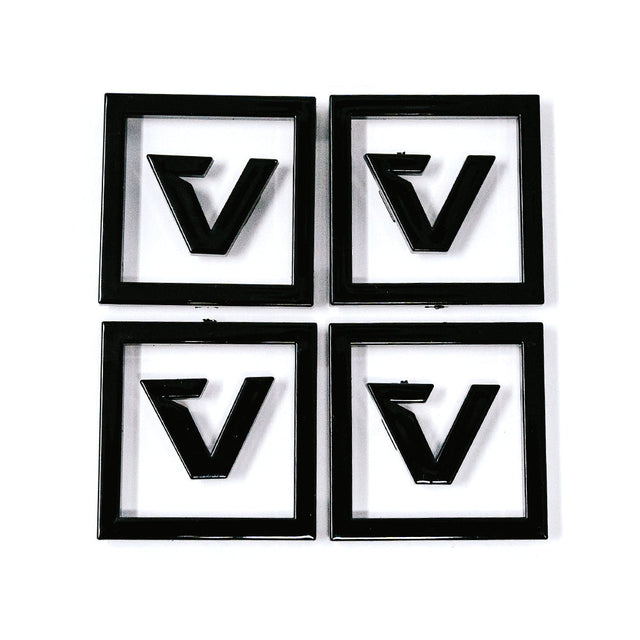 Photo of Center Cap Logo Kit Black by Valor Offroad - Premium Logo Kit for UTVs / Side by Sides