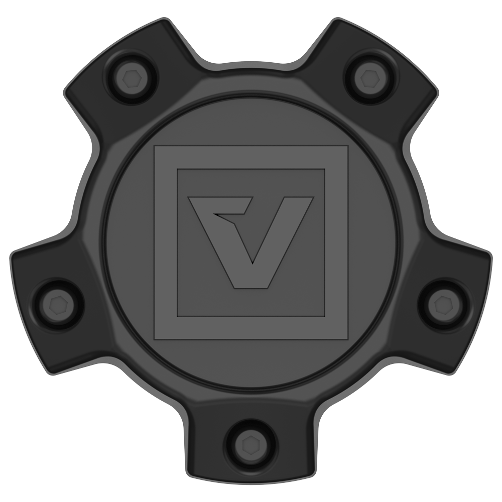 Photo of Center Cap Logo Kit Black by Valor Offroad - Premium Logo Kit for UTVs / Side by Sides