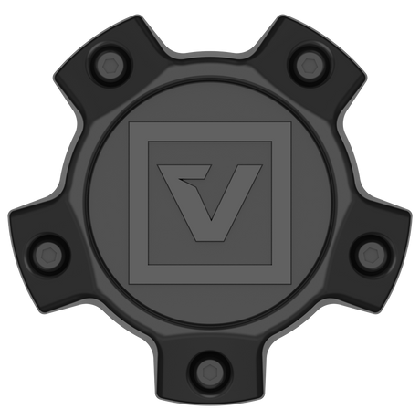 Photo of Center Cap Logo Kit Black by Valor Offroad - Premium Logo Kit for UTVs / Side by Sides