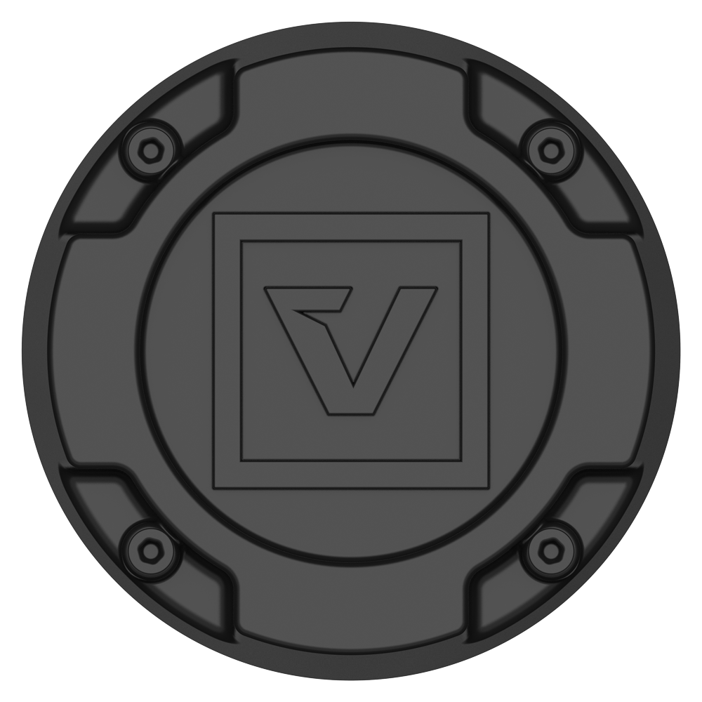 Photo of Center Cap Logo Kit Black by Valor Offroad - Premium Logo Kit for UTVs / Side by Sides