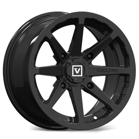 Photo of V01 UTV Wheel Gloss Black by Valor Offroad - Premium UTV Wheel for UTVs / Side by Sides