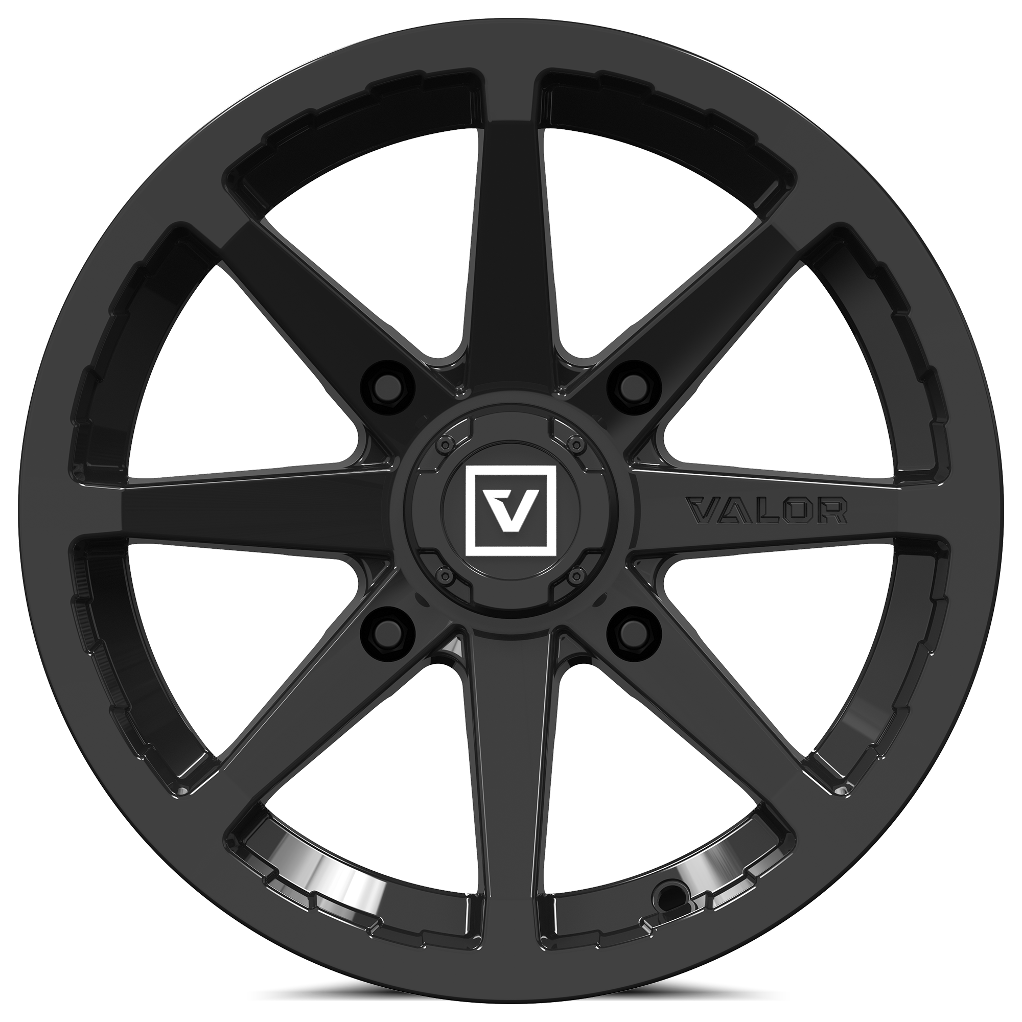 Photo of V01 UTV Wheel Gloss Black by Valor Offroad - Premium UTV Wheel for UTVs / Side by Sides