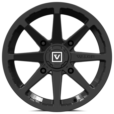 Photo of V01 UTV Wheel Gloss Black by Valor Offroad - Premium UTV Wheel for UTVs / Side by Sides