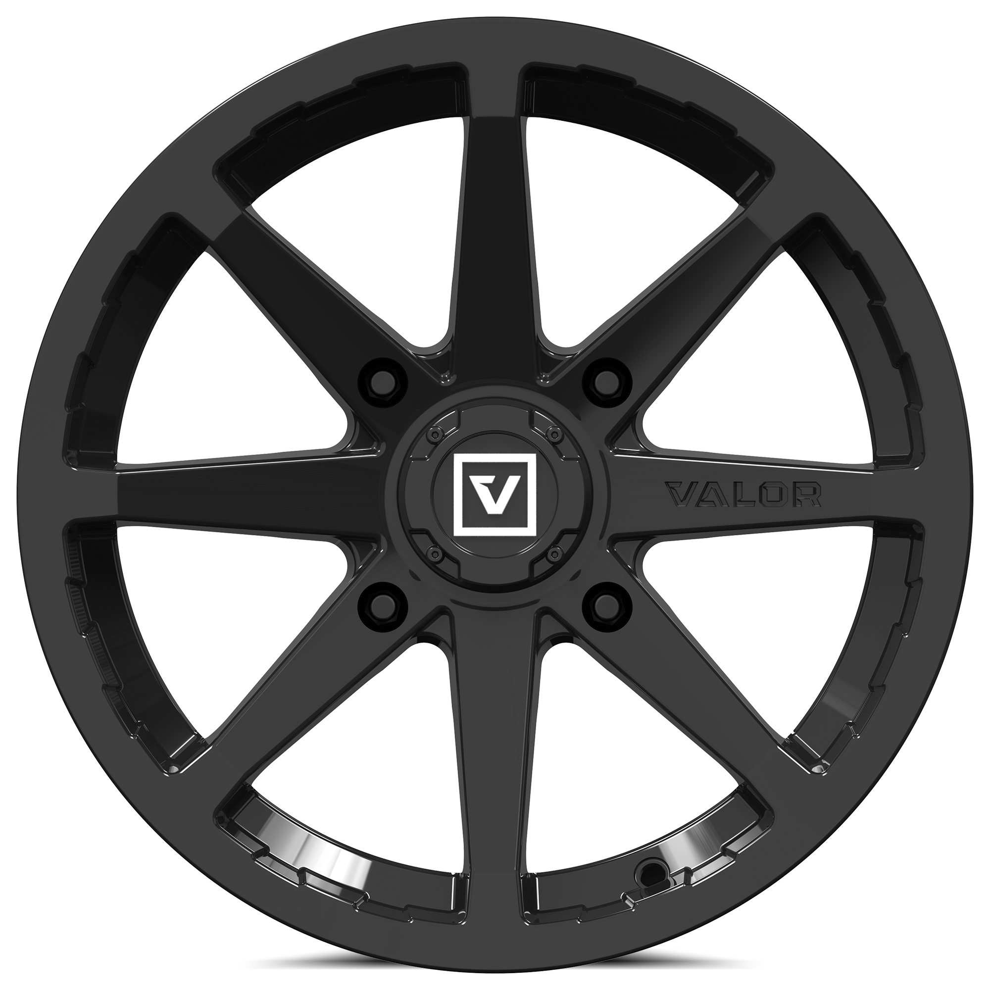 Photo of V01 UTV Wheel Gloss Black by Valor Offroad - Premium UTV Wheel for UTVs / Side by Sides