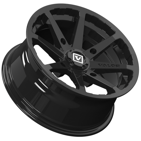 Photo of V01 UTV Wheel Gloss Black by Valor Offroad - Premium UTV Wheel for UTVs / Side by Sides