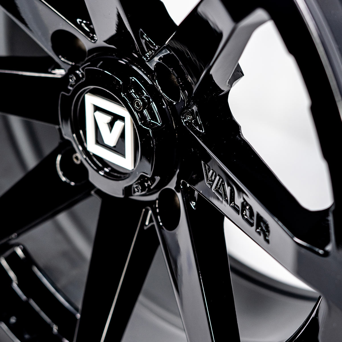 Photo of V01 UTV Wheel Gloss Black by Valor Offroad - Premium UTV Wheel for UTVs / Side by Sides