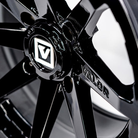 Photo of V01 UTV Wheel Gloss Black by Valor Offroad - Premium UTV Wheel for UTVs / Side by Sides