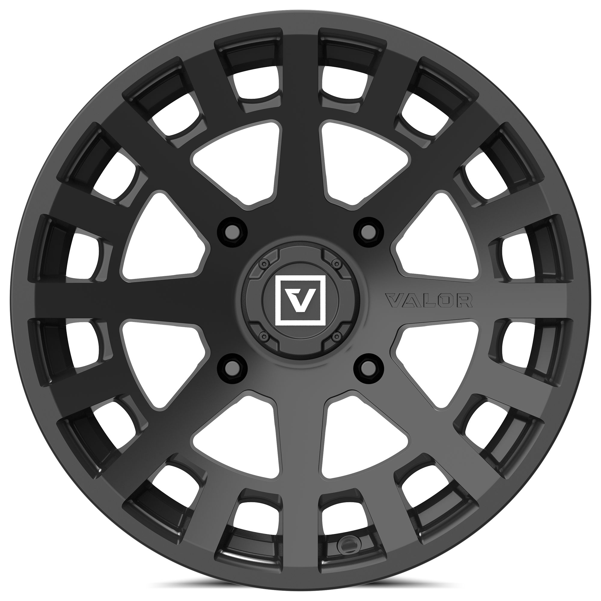 Photo of V04 UTV Wheel Satin Black by Valor Offroad - Premium UTV Wheel for UTVs / Side by Sides