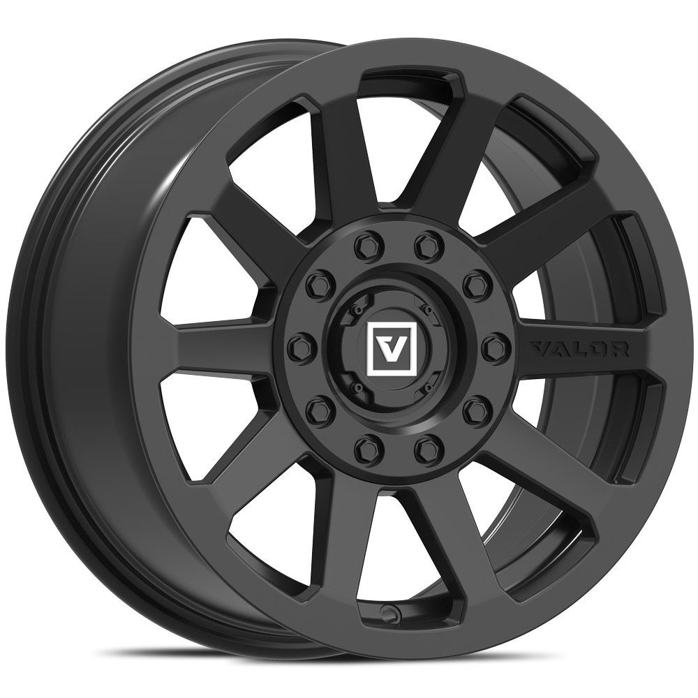 Photo of V02 UTV Wheel Satin Black by Valor Offroad - Premium UTV Wheel for UTVs / Side by Sides