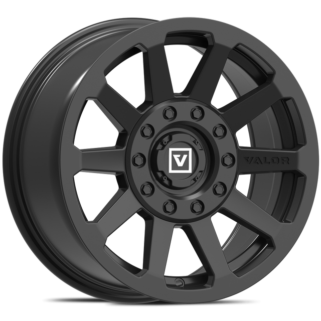 Photo of V02 UTV Wheel Satin Black by Valor Offroad - Premium UTV Wheel for UTVs / Side by Sides