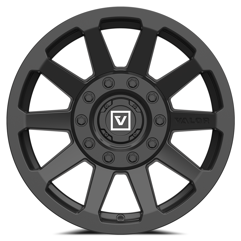 Photo of V02 UTV Wheel Satin Black by Valor Offroad - Premium UTV Wheel for UTVs / Side by Sides