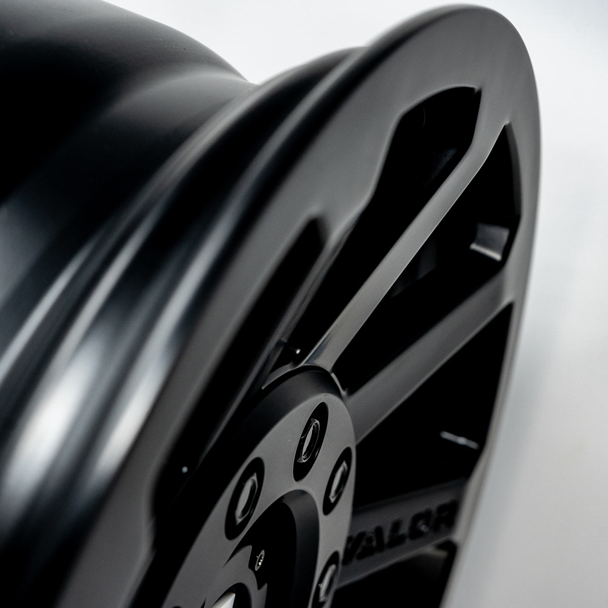 Photo of V02 UTV Wheel Satin Black by Valor Offroad - Premium UTV Wheel for UTVs / Side by Sides