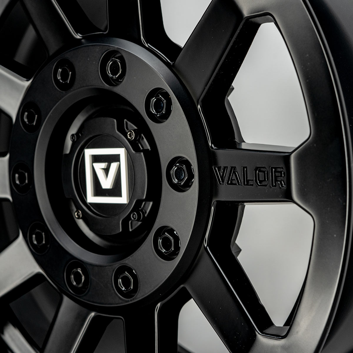 Photo of V02 UTV Wheel Satin Black by Valor Offroad - Premium UTV Wheel for UTVs / Side by Sides