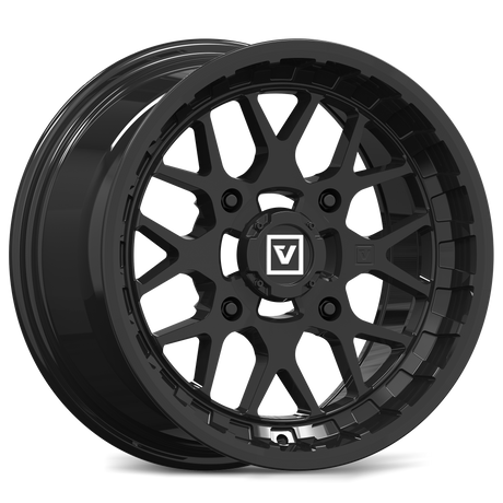 Photo of V03 UTV Wheel Gloss Black by Valor Offroad - Premium UTV Wheel for UTVs / Side by Sides