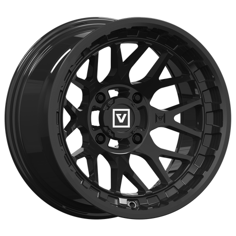 Photo of V03 UTV Wheel Gloss Black by Valor Offroad - Premium UTV Wheel for UTVs / Side by Sides