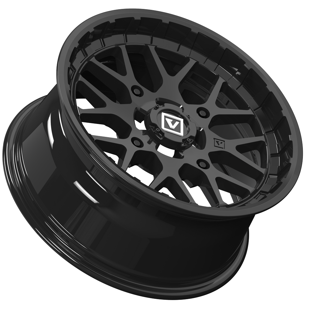 Photo of V03 UTV Wheel Gloss Black by Valor Offroad - Premium UTV Wheel for UTVs / Side by Sides