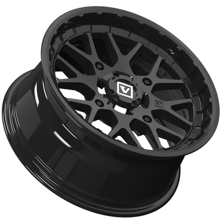 Photo of V03 UTV Wheel Gloss Black by Valor Offroad - Premium UTV Wheel for UTVs / Side by Sides