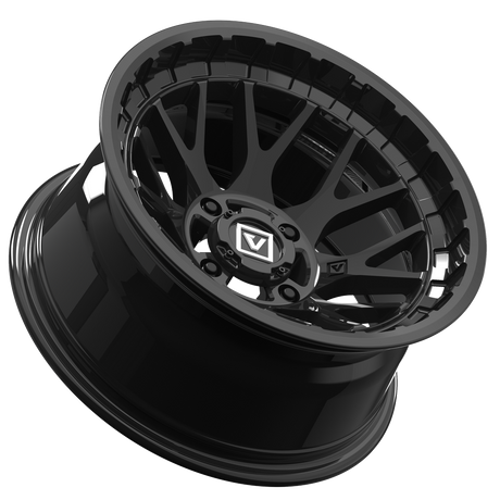 Photo of V03 UTV Wheel Gloss Black by Valor Offroad - Premium UTV Wheel for UTVs / Side by Sides