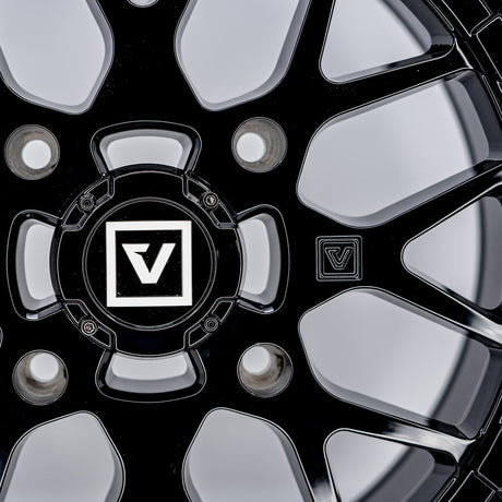 Photo of V03 UTV Wheel Gloss Black by Valor Offroad - Premium UTV Wheel for UTVs / Side by Sides