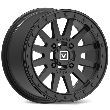 Photo of V05 UTV Wheel Satin Black by Valor Offroad - Premium UTV Wheel for UTVs / Side by Sides