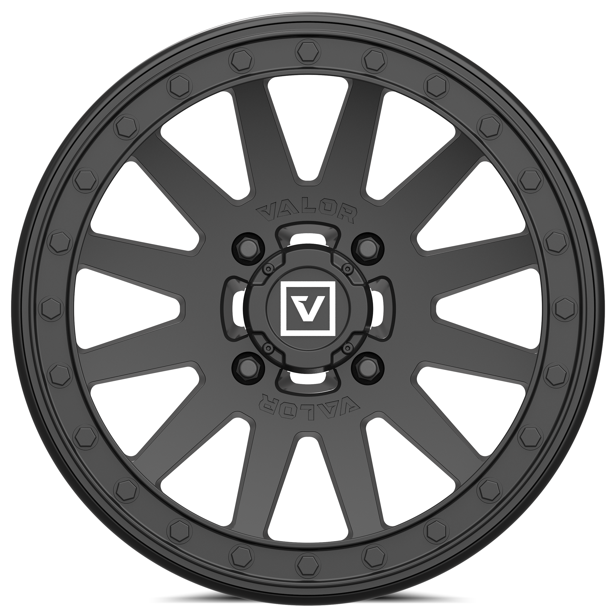 Photo of V05 UTV Wheel Satin Black by Valor Offroad - Premium UTV Wheel for UTVs / Side by Sides