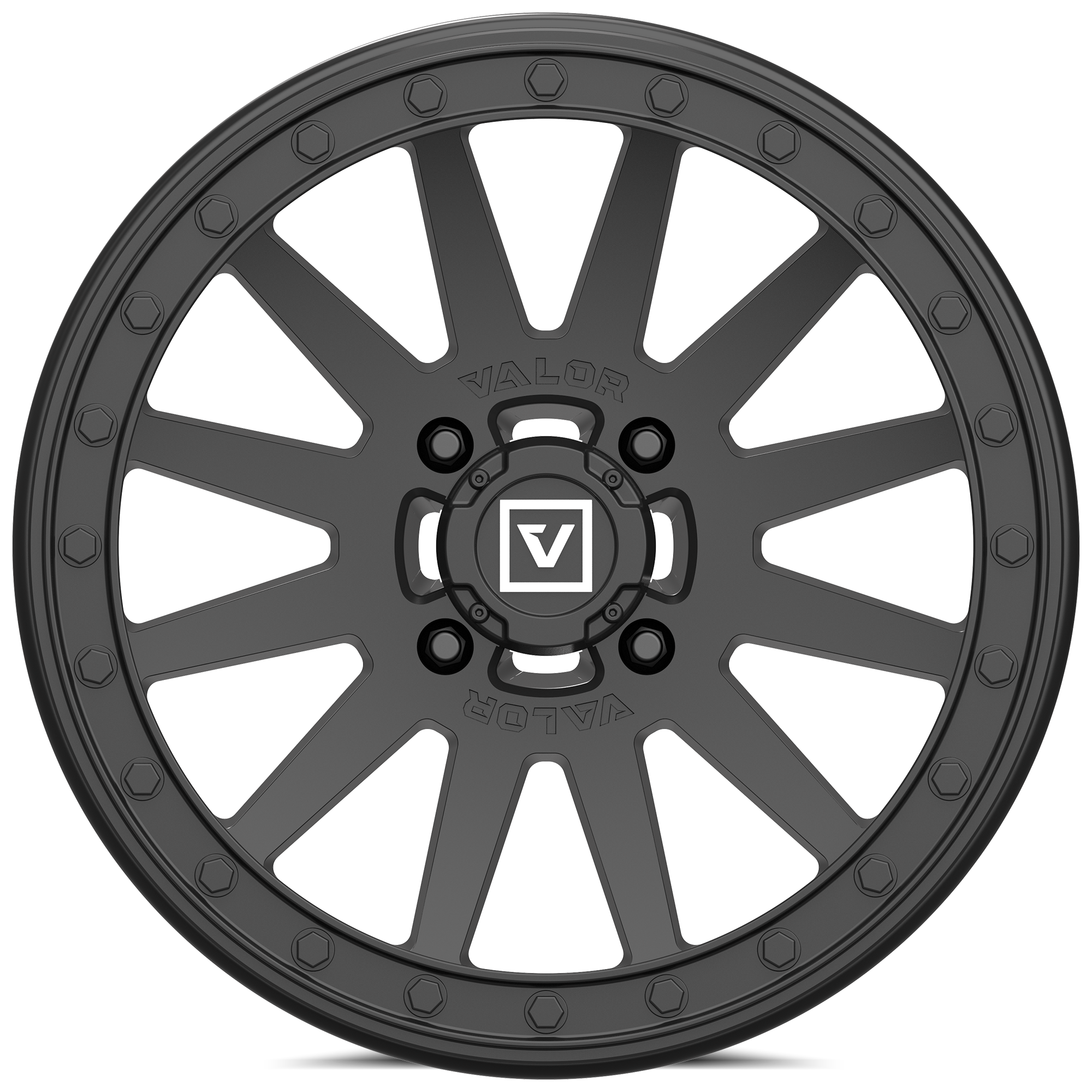 Photo of V05 UTV Wheel Satin Black by Valor Offroad - Premium UTV Wheel for UTVs / Side by Sides