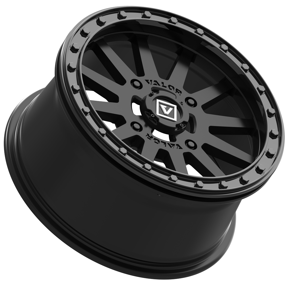 Photo of V05 UTV Wheel Satin Black by Valor Offroad - Premium UTV Wheel for UTVs / Side by Sides